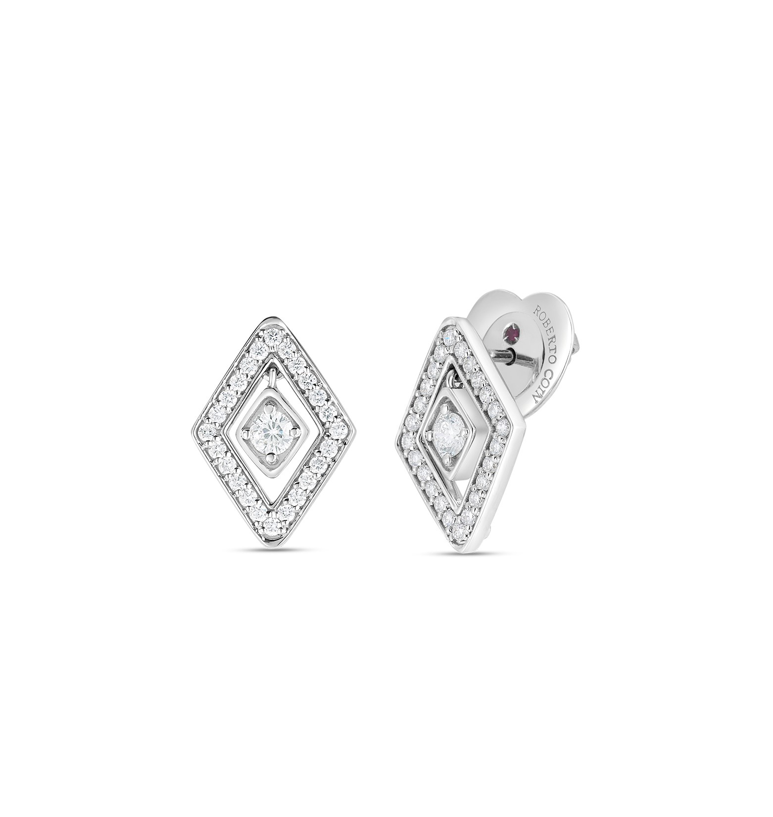 Roberto Coin .55ctw Diamond Diamante Stud Earrings