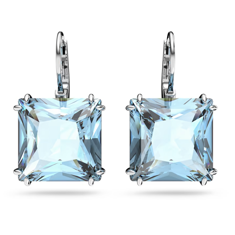 Swarovski emerald cut on sale earrings