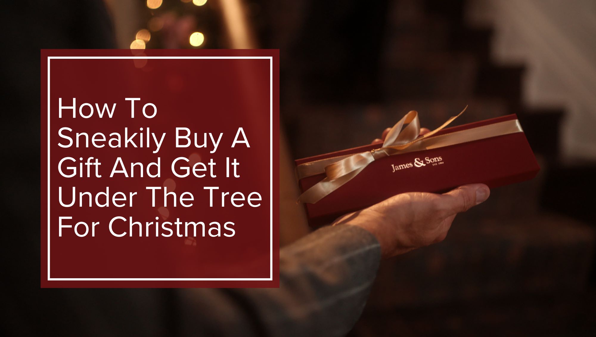 cover photo blog guide to sneaking a christmas present