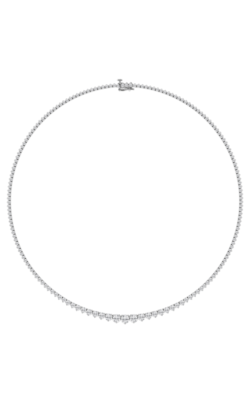 The Diamond Lab 9.58tw Diamond Tennis Necklace