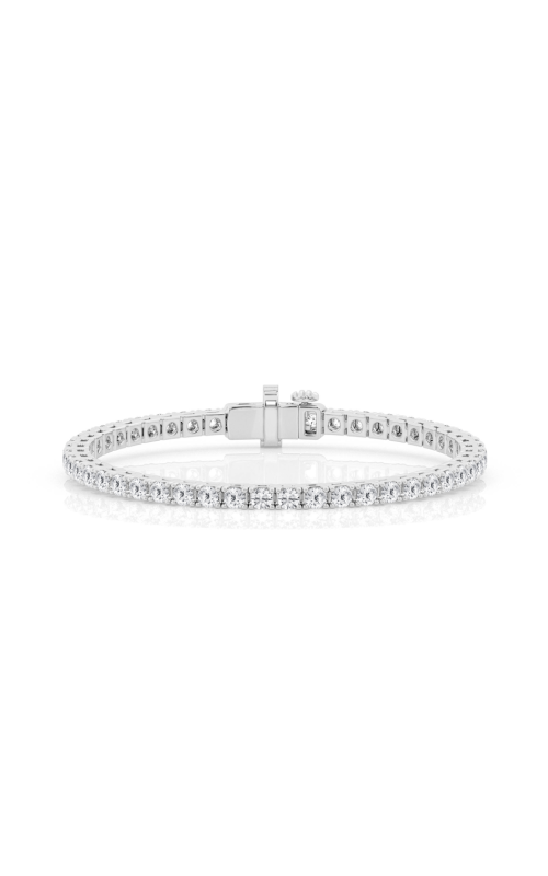 The Diamond Lab 3.10ctw Diamond Prong Line Set Bracelet