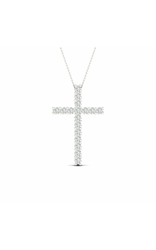 The Diamond Lab .50ctw Diamond Cross Necklace