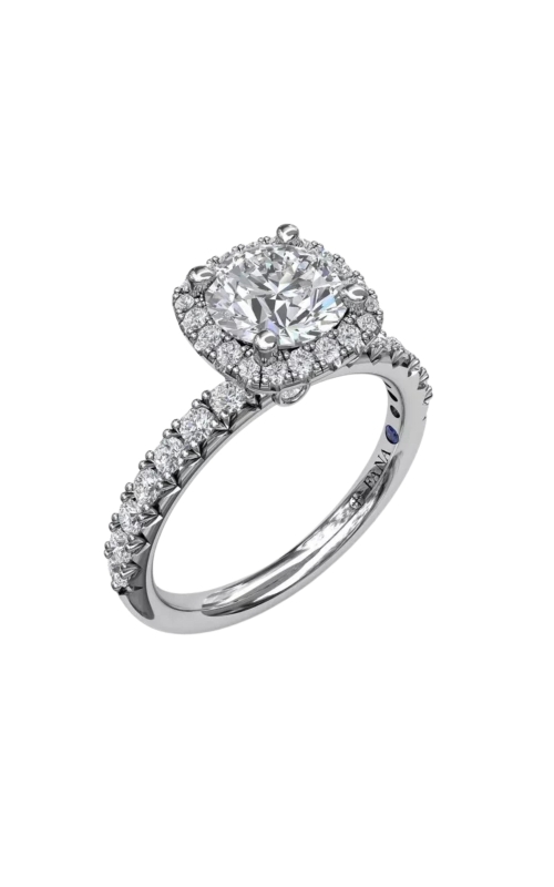 Fana 0.57ctw Classic Diamond Halo Engagement Ring Mounting