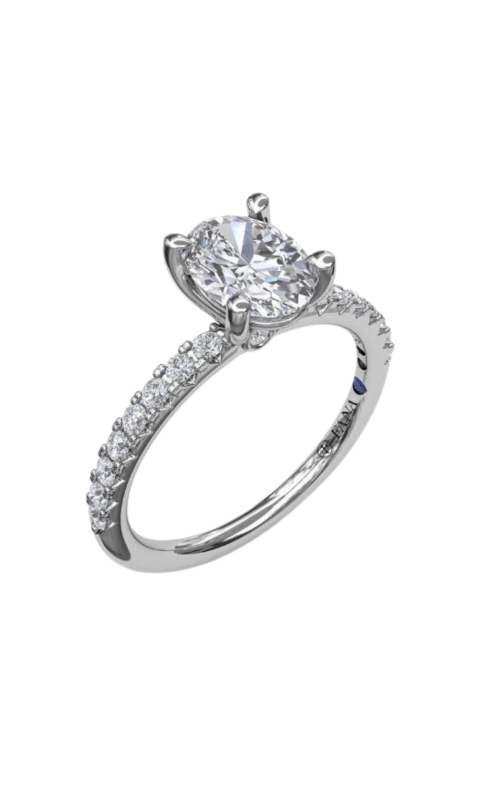 Fana 0.30ctw Diamond Classic Single Row Engagement Ring Mounting