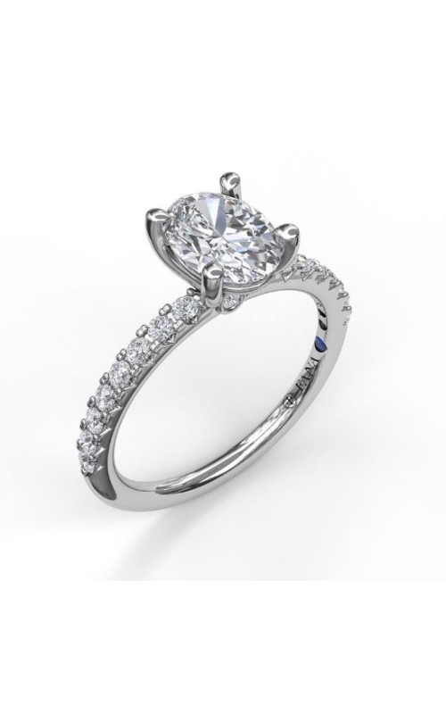 Fana 0.30ctw Diamond Classic Single Row Engagement Ring Mounting