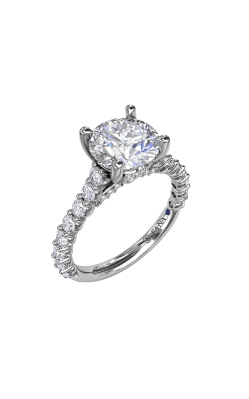 Fana 0.80ctw Contemporary Diamond Solitaire Engagement Ring Mounting