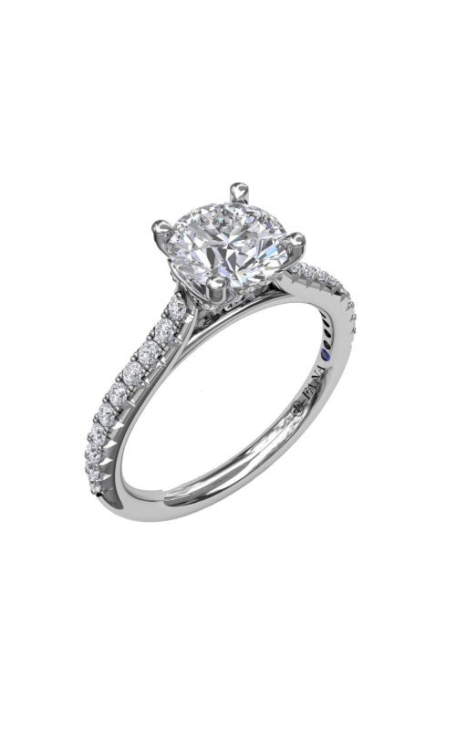 Fana 0.31ctw Delicate Classic Engagement Ring Mounting  with Delicate Side Detail