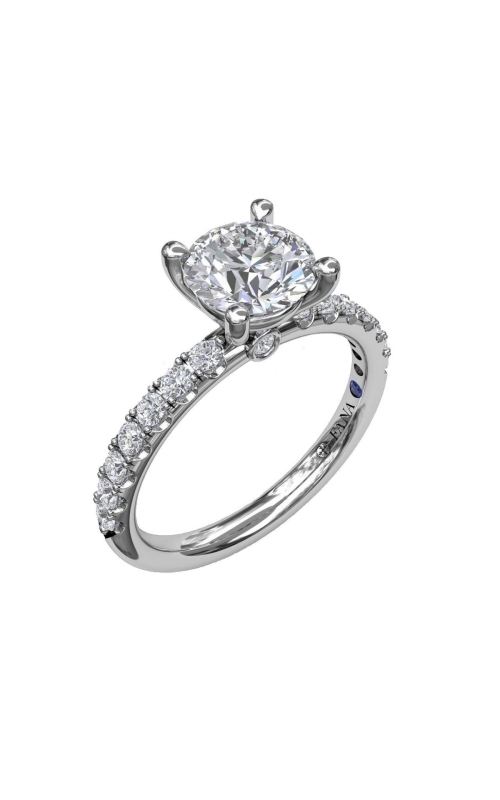 Fana 0.36ctw Classic Pave Round Cut Engagement Ring Mounting