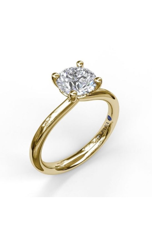 Fana Timeless Round Cut Solitaire Engagement Ring Mounting