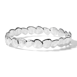 Ippolita Classico Crinkle All Nomad Disc Bangle in Sterling Silver