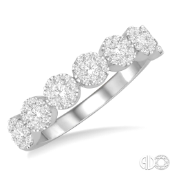 J&S Collection 0.50ctw Diamond 7-Station Stackable Ring