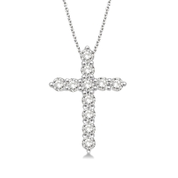 J&S Collection 0.25ctw Diamond Cross Pendant