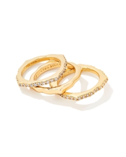 Mallory Ring Set in Gold Metal