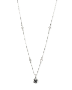Kendra Scott Nola Pendant Necklace In Platinum Drusy