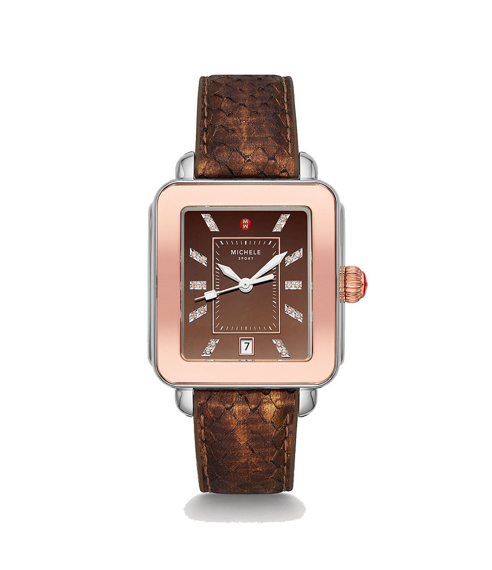 Rose gold hot sale michele watch