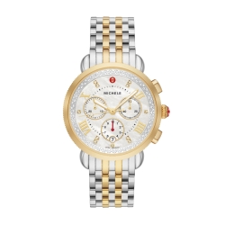 Michele Sport Sail Two-Tone Diamond Stainless Steel Watch