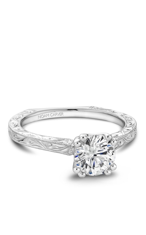 Noam Carver Solitaire Milgrain Engagement Ring Mounting