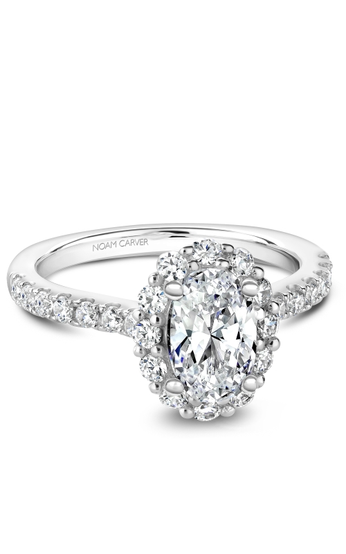 Noam Carver 0.70ctw Diamond Halo Engagement Ring Mounting