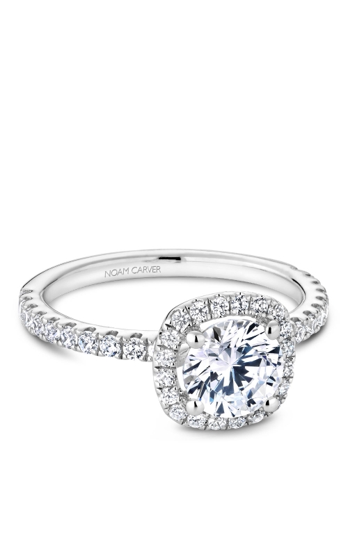 Noam Carver 0.38ctw Diamond Halo Engagement Ring Mounting