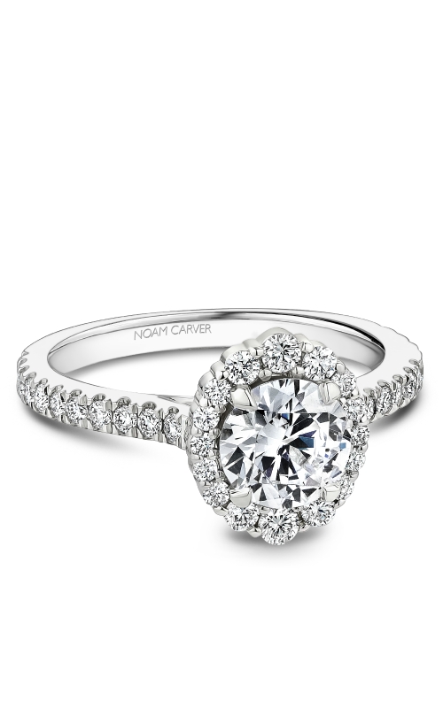 Noam Carver 0.51ctw Diamond Halo Engagement Ring Mounting