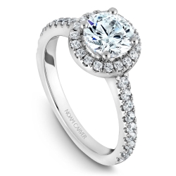 Noam Carver 0.38ctw Diamond Halo Engagement Ring Mounting