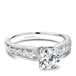 Noam Carver 0.38ctw Diamond Solitaire Engagement Ring Mounting