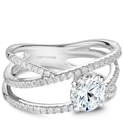 Noam Carver 0.41ctw Diamond Free Form Engagement Ring Mounting