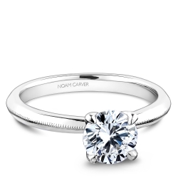 Noam Carver 0.05ctw Diamond Solitaire Engagement Ring Mounting
