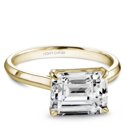 Noam Carver Solitaire East-West Engagement Ring Mounting