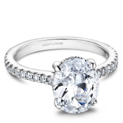 Noam Carver 0.32ctw Diamond Solitaire Engagement Ring Mounting