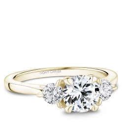 Noam Carver 0.37ctw Diamond Three-Stone Engagement Ring Mounting