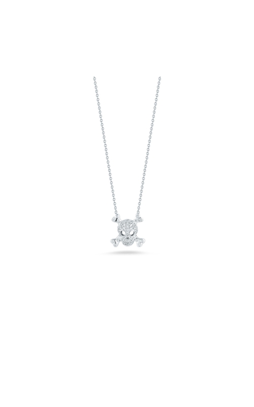 Roberto Coin Tiny Treasures 0.20ctw Diamond Skull And Crossbones Pendant