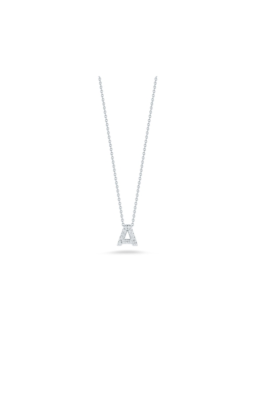 Roberto Coin Tiny Treasures 0.05ctw Diamond 'A' Necklace