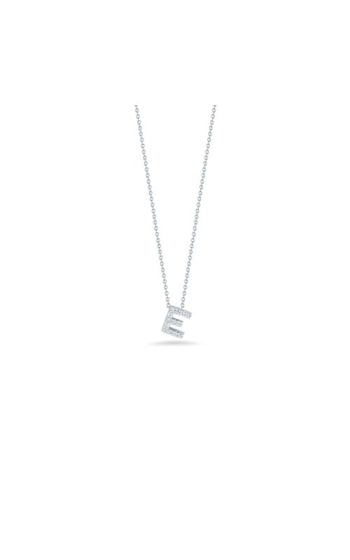 Roberto Coin Tiny Treasures 0.05ctw Diamond 'E' Necklace