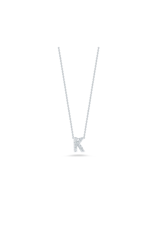 Roberto Coin Tiny Treasures 0.05ctw Diamond 'K' Necklace