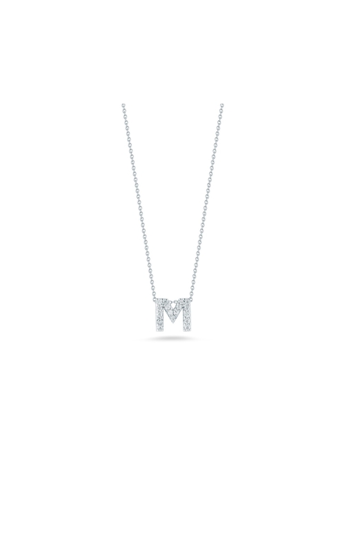 Roberto Coin Tiny Treasures 0.05ctw Diamond 'M' Necklace