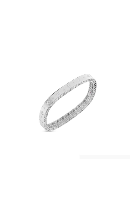 Roberto Coin 0.48ctw Diamond Satin Finish Princess Bangle