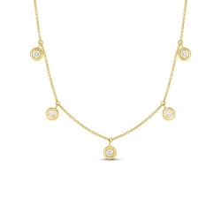 Roberto Coin 0.23ctw Diamond Dangling Station Necklace