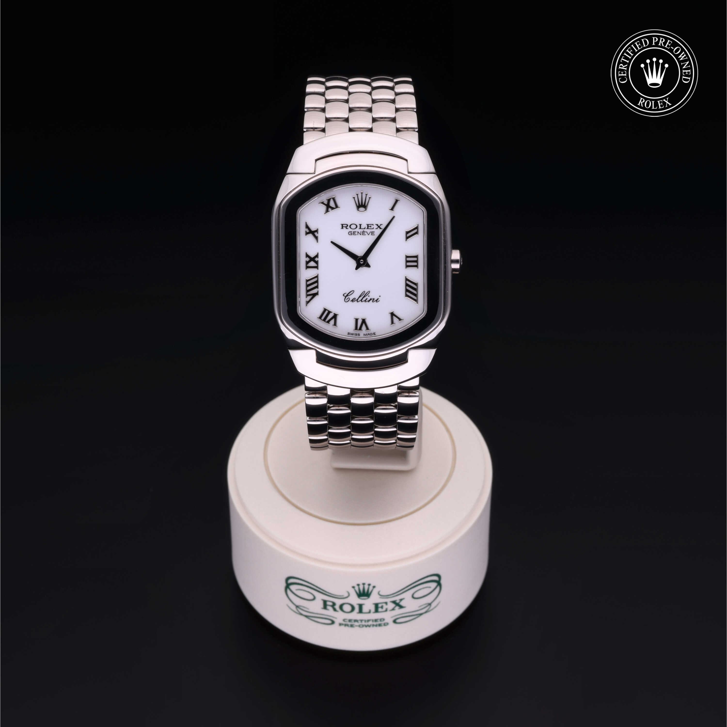 Rolex Cellini in 18 ct white gold M6633/9-0006 at James & Sons