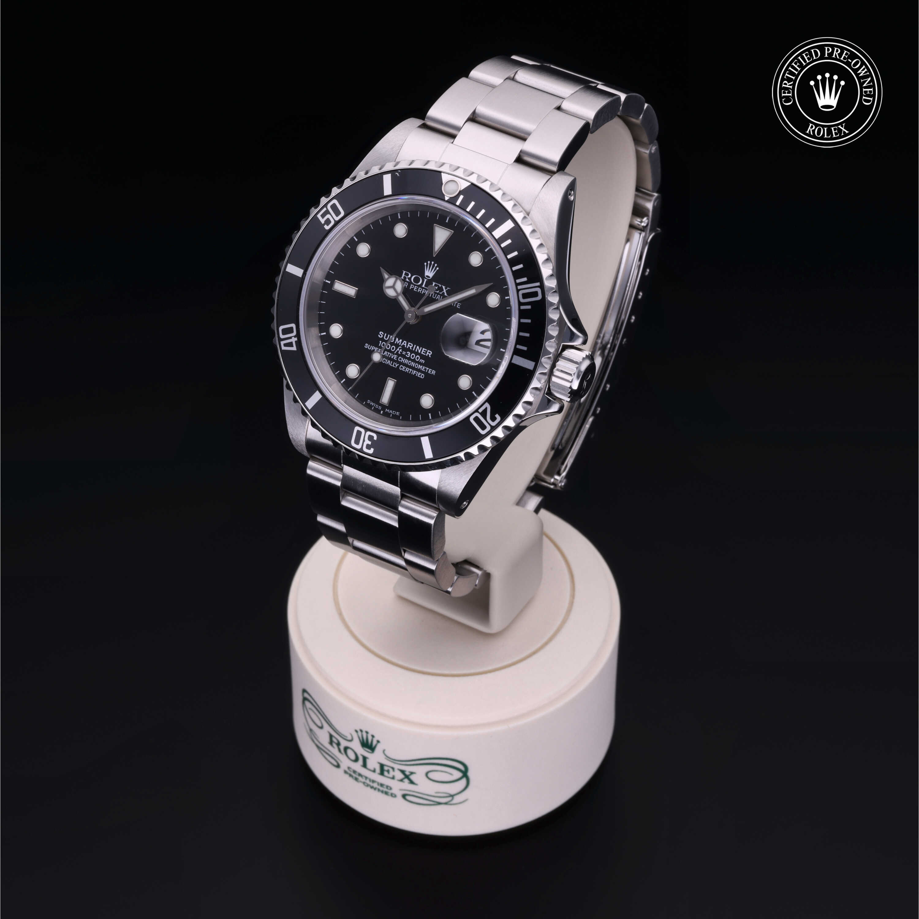 Rolex Submariner in Oystersteel M16610-0004 at James & Sons