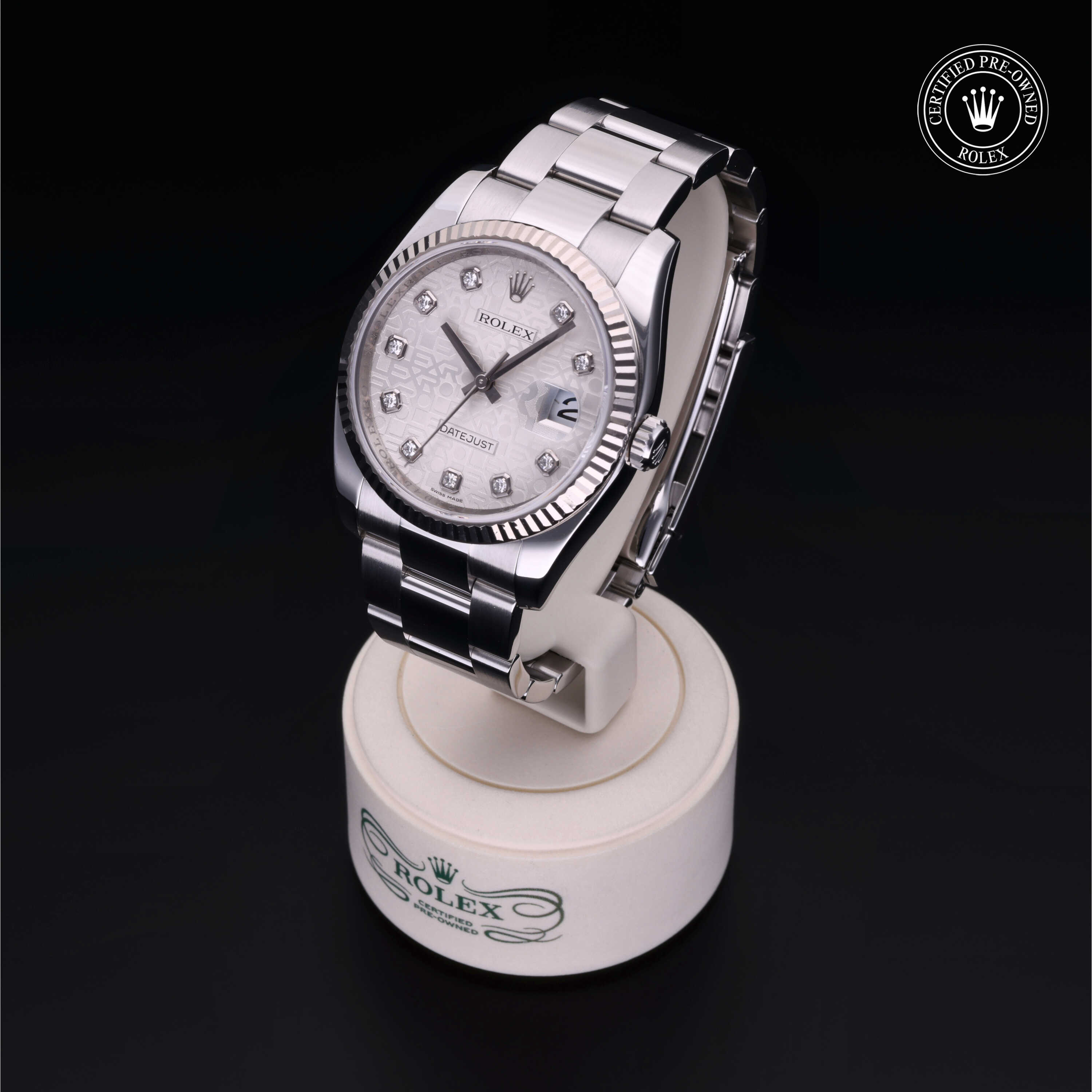 Rolex Datejust in Oystersteel and white gold M116234-0012 at James & Sons