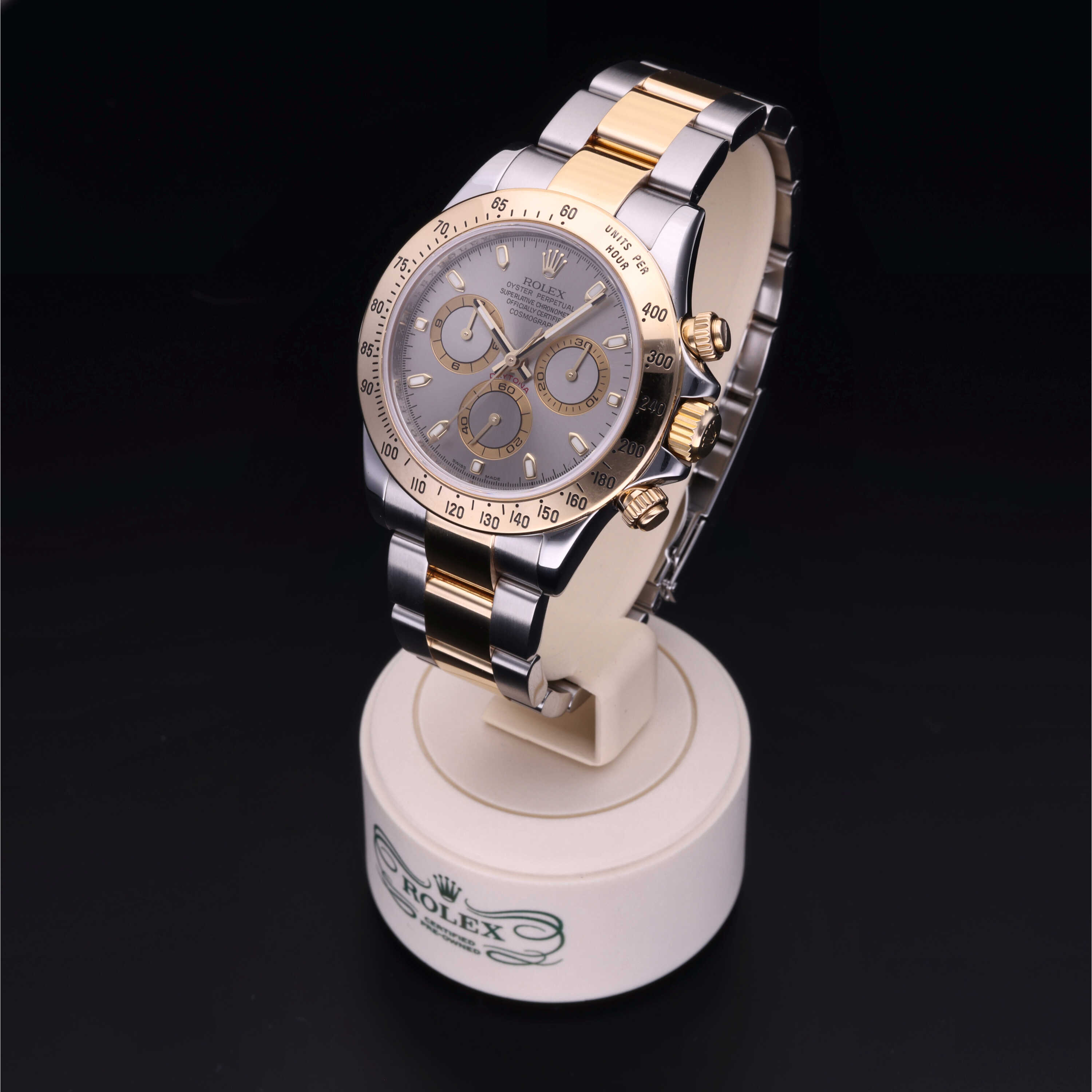 Rolex Cosmograph Daytona in Oystersteel and yellow gold M116523-0025 at James & Sons