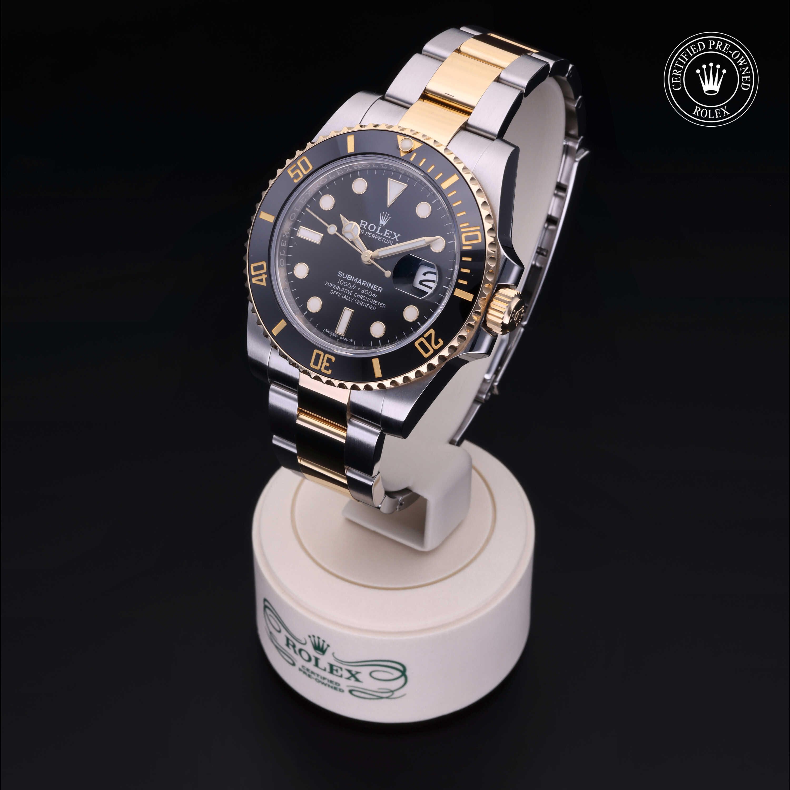 Rolex Submariner in Rolesor 18 Carat Yellow M116613LN-0001 at James & Sons