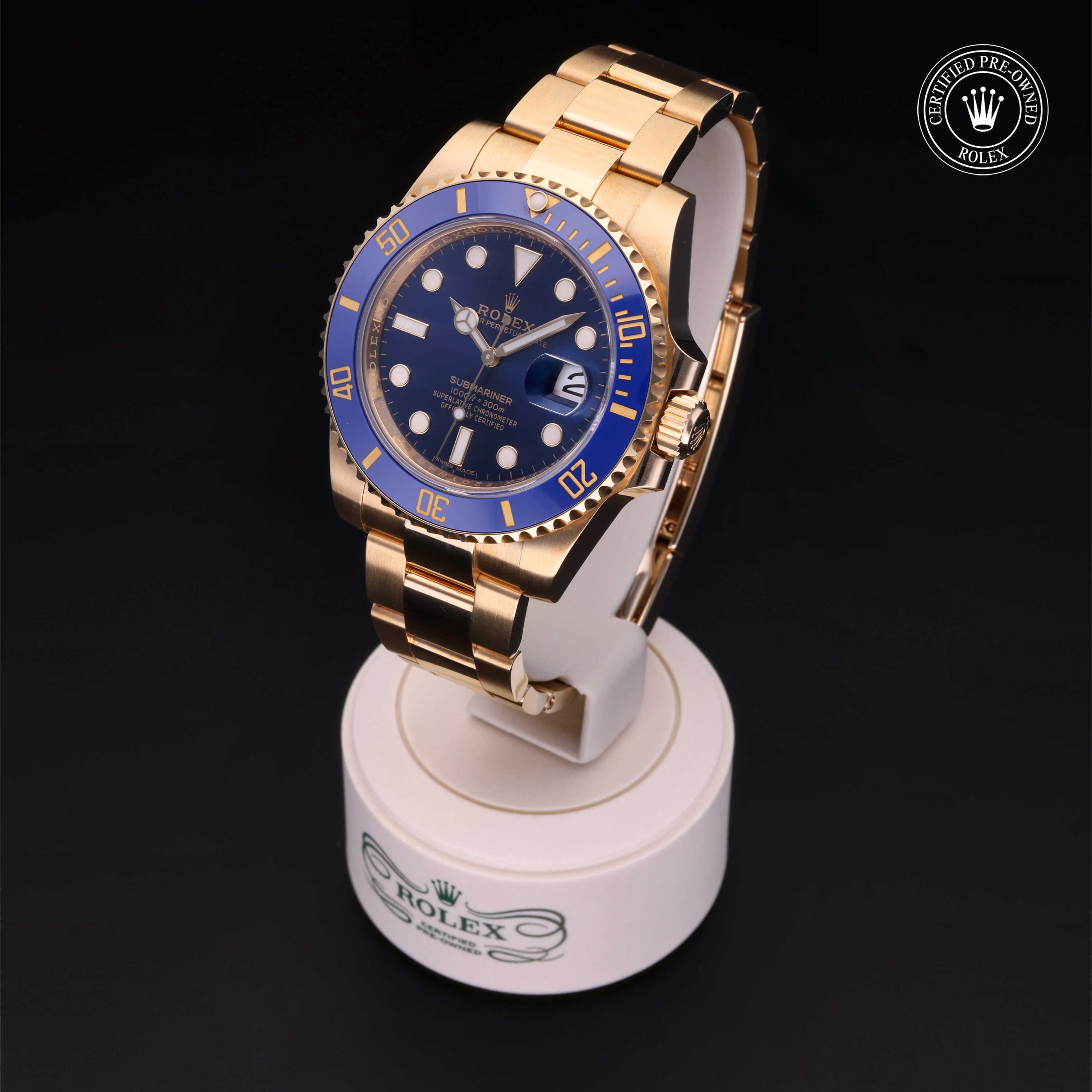 Rolex Submariner in Gold 18 Carat Yellow M116618LB-0003 at James & Sons