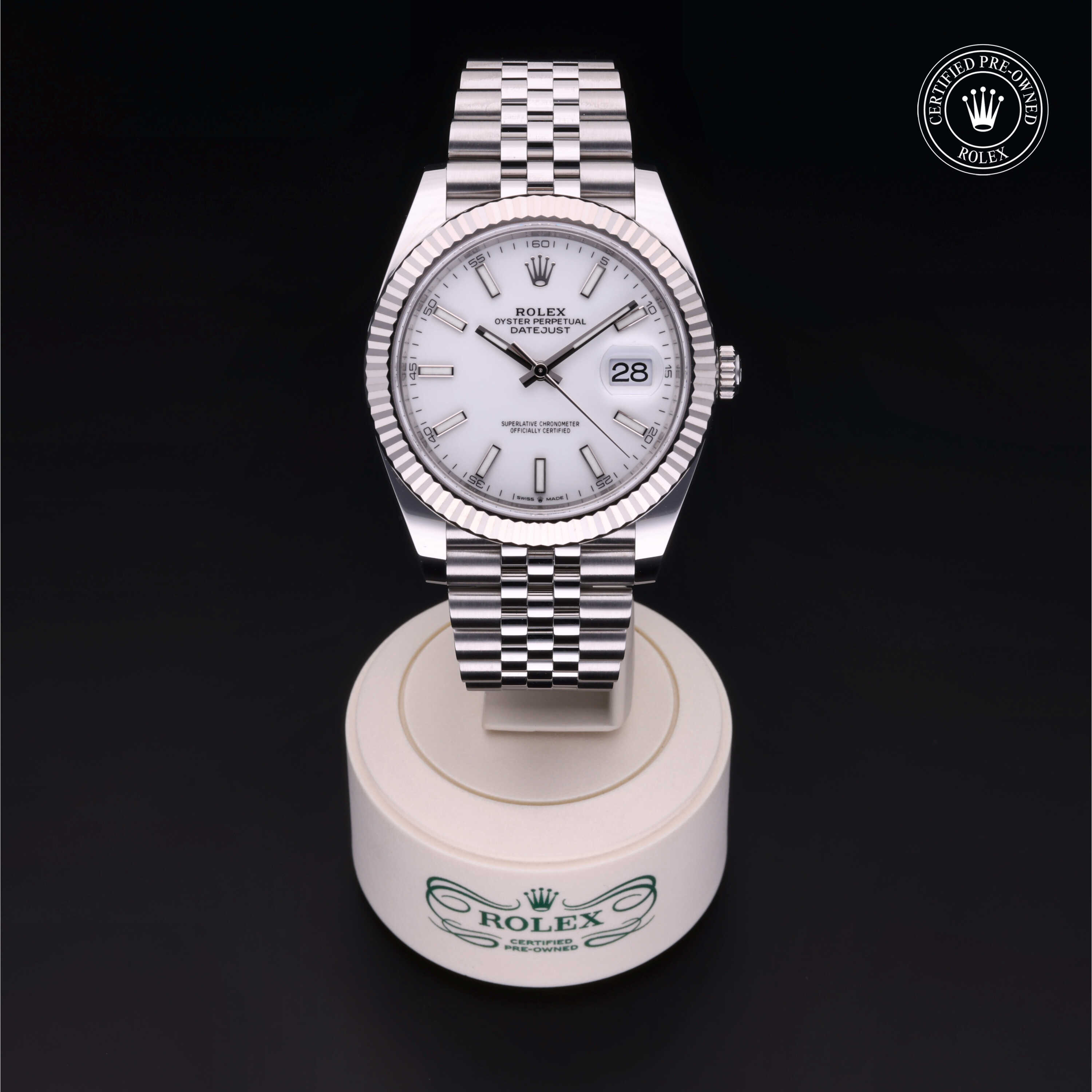 Rolex Datejust in Rolesor 18 Carat White M126334-0010 at James & Sons