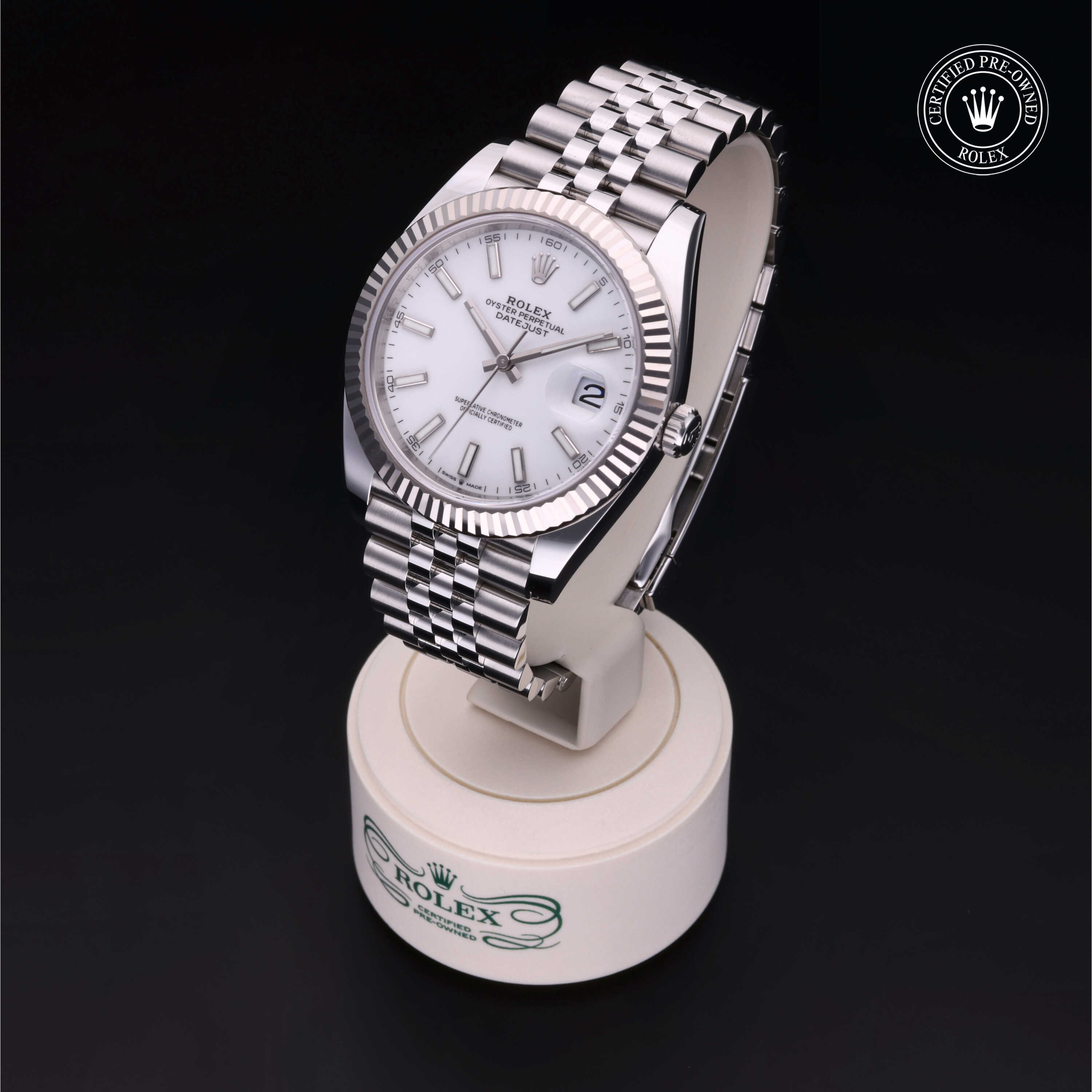 Rolex Datejust in Rolesor 18 Carat White M126334-0010 at James & Sons