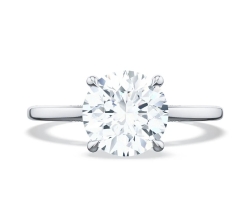 Simply Tacori Round Solitaire 0.03ctw Diamond Engagement Ring Mounting