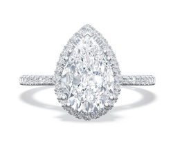 Simply Tacori Pear Bloom 0.33ctw Diamond Engagement Ring Mounting