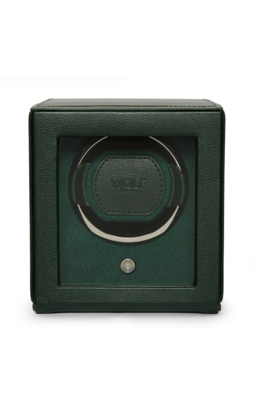 Wolf Cub Single Watch Winder With Cover Green