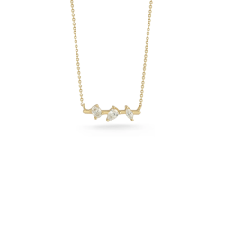 Dana Rebecca Alexa Jordyn Multi-Shape Diamond Bar Necklace